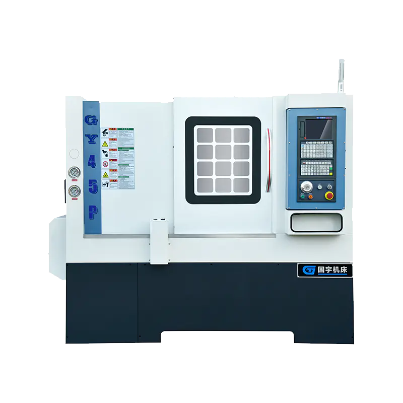 GY45P yhdistetty 45 asteen vinossa mittarit leikkurin kalteva sänky CNC -sorvi