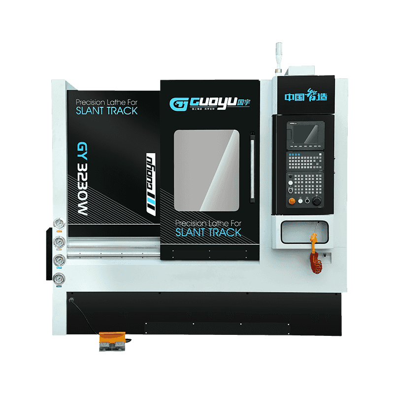 Yhdistetty 45 ° vinossa kiskonleikkurin torni -hännän istuimen tarkkuus CNC -sorvi
